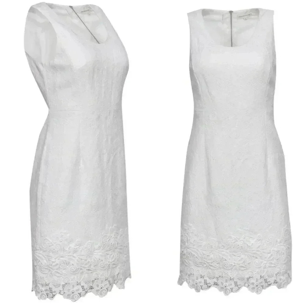 Rebecca Taylor - White Baroque Textured Dress